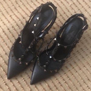 Valentino Studded Heels Size 37 US 7